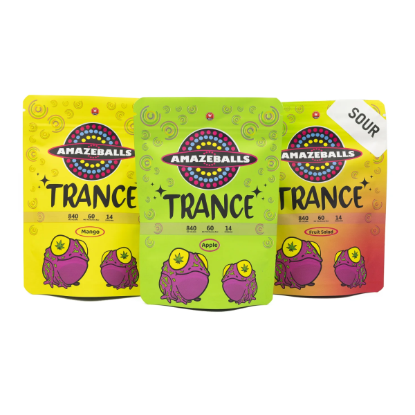 AMAZEBALLS – Trance THC Sour Infused Gummies [840mg]
